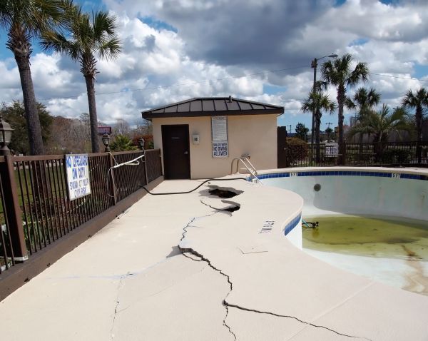 Cracked Patio Repair in Monroe
